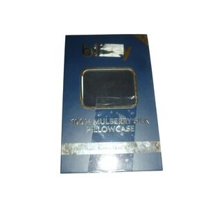 Blissy 100% Mulberry Silk Pillowcase King Black Hidden Zipper 22-Momme NEW